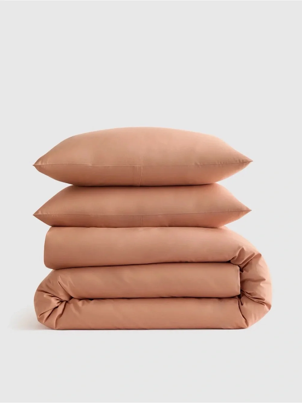 Quince NWOT Organic Crisp Percale Duvet Cover Set in Sedona King/Cal King 1097
